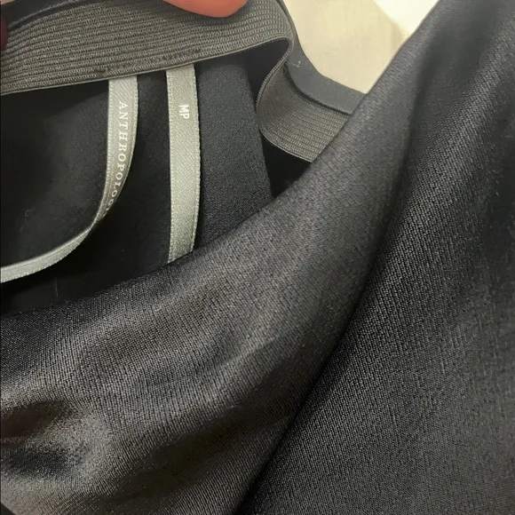 Anthropologie Tilda knee length slip skirt / Black Women's Skirt - Picture 7 of 9